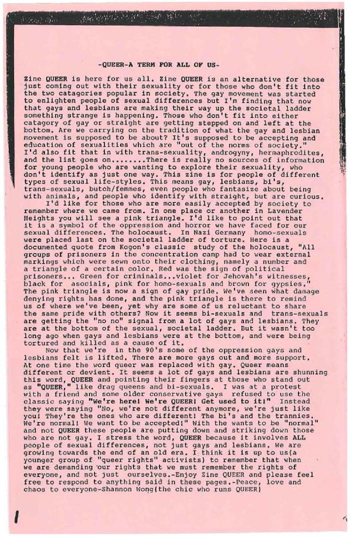 美品　希少　Queer Zines クィアジンズ 美品 希少 Queer Zines クィアジンズ 美品 希少 Queer Zines